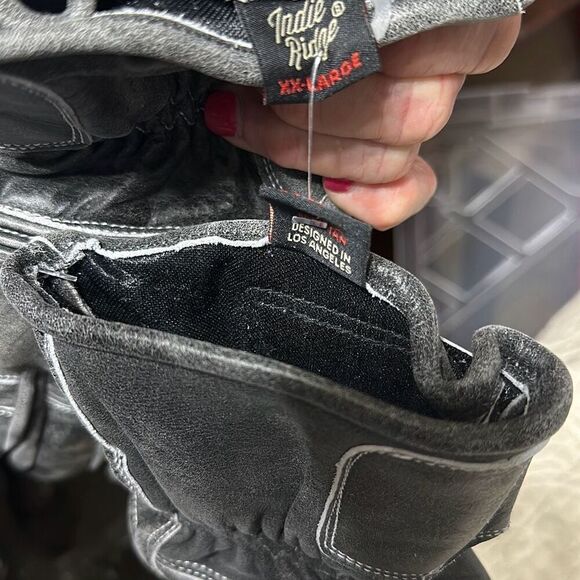 New. Indie Ridge  FULL GAUNTLET • BLACK leather. XXL Retails $84 - Picture 8 of 13